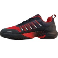 Kswiss Sanyo Ultra Court Padel Black Anthracite Red Sneakers  Offer + Cheap
