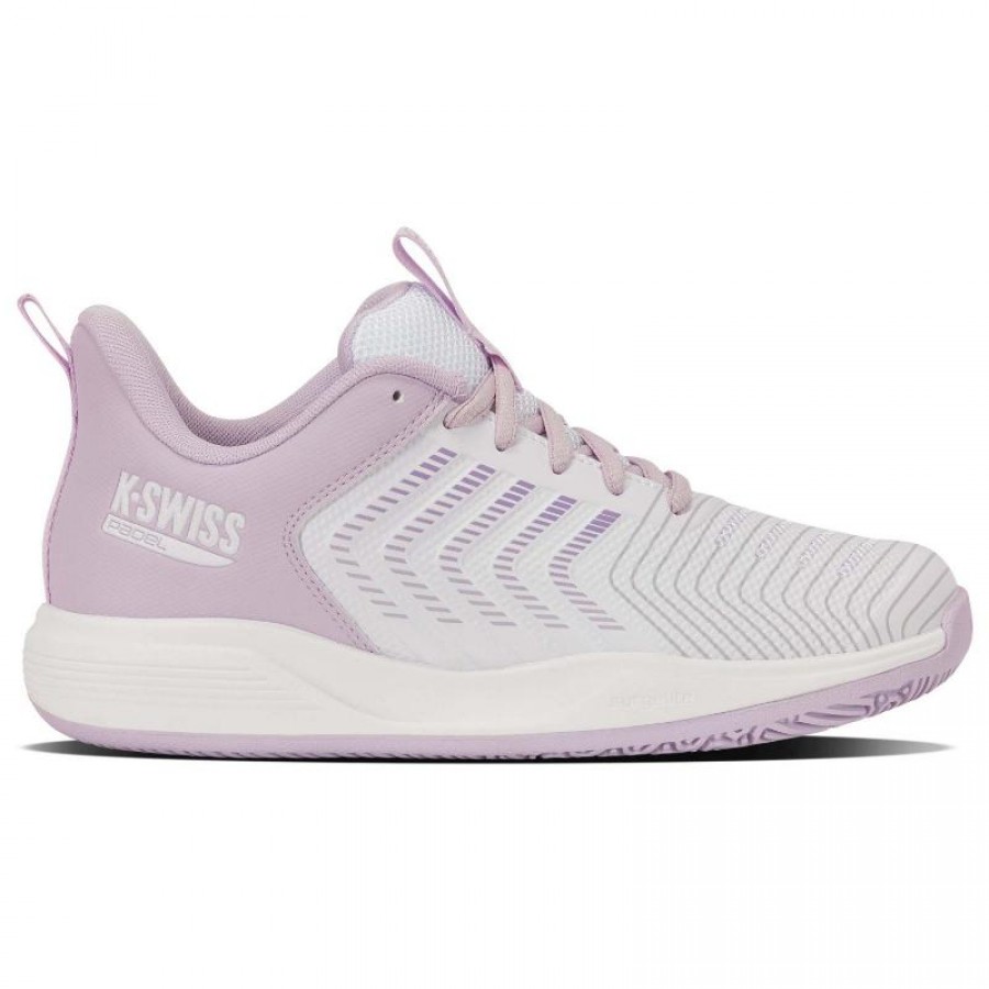 Zapatillas Kswiss Ultrashot Light Clay Blanco Rosa Mujer