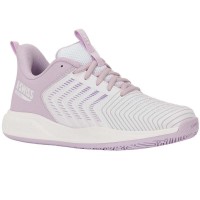 Zapatillas Kswiss Ultrashot Light Clay Blanco Rosa Mujer
