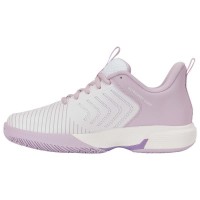 Zapatillas Kswiss Ultrashot Light Clay Blanco Rosa Mujer