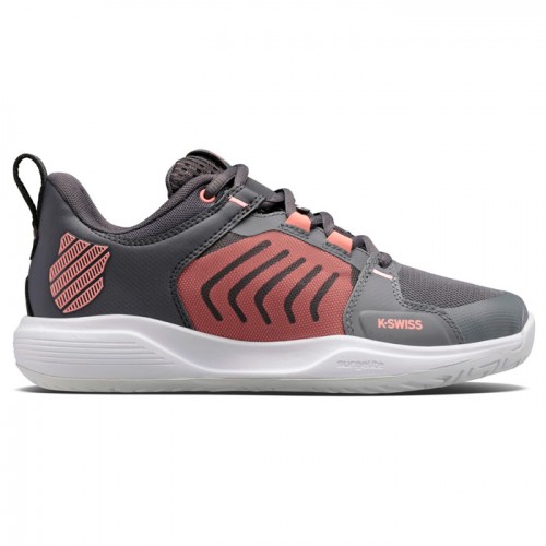 Kswiss Ultrashot Team Gray Pink Women''s Sneakers Kswiss Ultrashot Team Gray Pink Women''s Sneakers