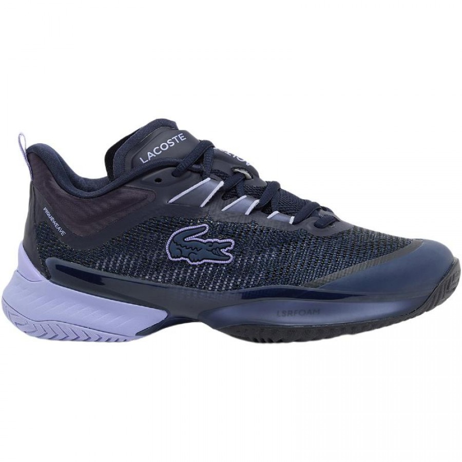 Lacoste AG-LT23 Ultra Navy Blue Purple Women''s Sneakers