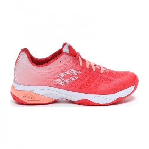 Zapatillas Lotto Mirage 300 Rojo Fluor Blanco Salmon Mujer Zapatillas Lotto Mirage 300 Rojo Fluor Blanco Salmon Mujer