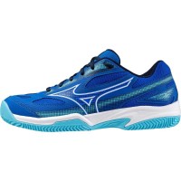 Mizuno Break Shot 4 Scarpe da ginnastica blu e bianche in terra battuta  Offerta + Economico