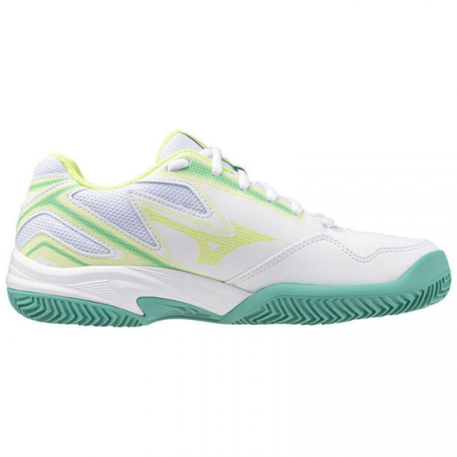 Mizuno Break Shot 4 Clay White Black Lime Women''s Sneakers  Offer + Cheap