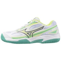 Mizuno Break Shot 4 Clay White Black Lime Women''s Sneakers  Offer + Cheap