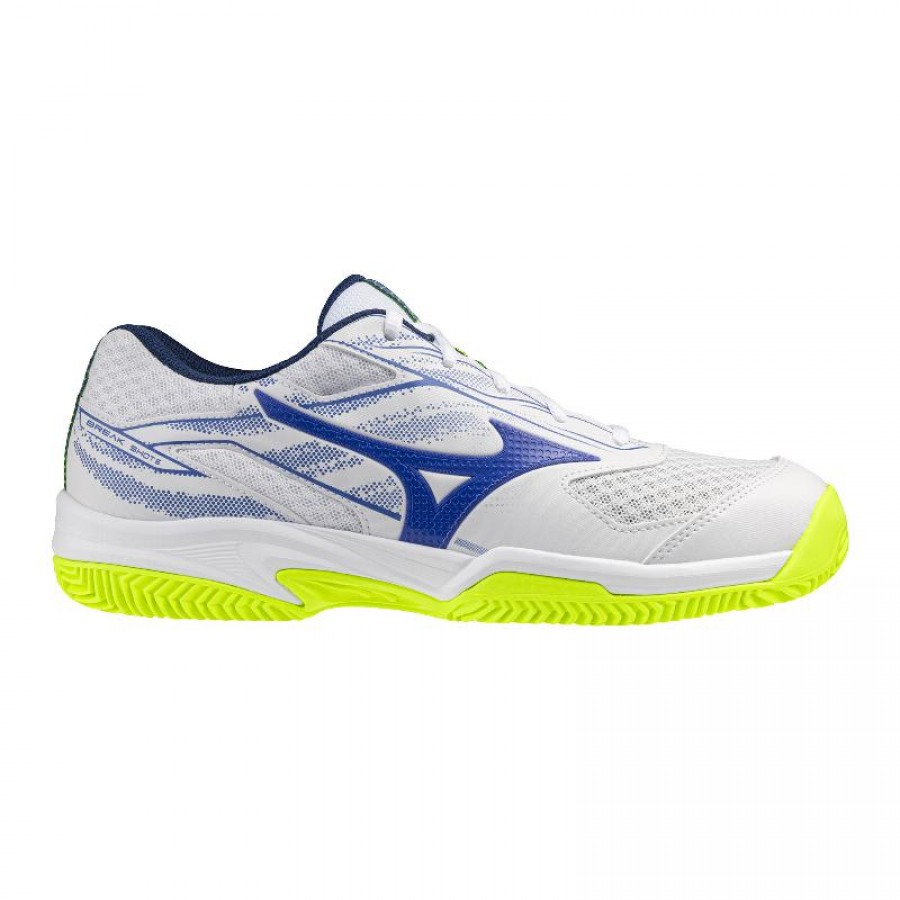 Mizuno Break Shot 5 Scarpe Clay White Blue