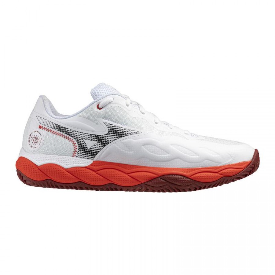 Zapatillas Mizuno Wave Enforce Court Clay Blanco Rojo