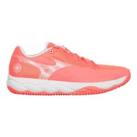 Zapatillas Mizuno Wave Enforce Court Clay Coral Blanco Mujer  Oferta + Barato