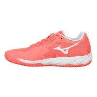 Zapatillas Mizuno Wave Enforce Court Clay Coral Blanco Mujer  Oferta + Barato