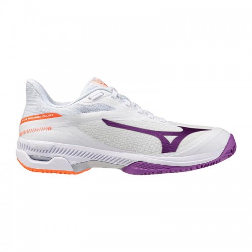 Zapatillas de Padel Mizuno Wave Exceed Court Clay Blanco Mujer