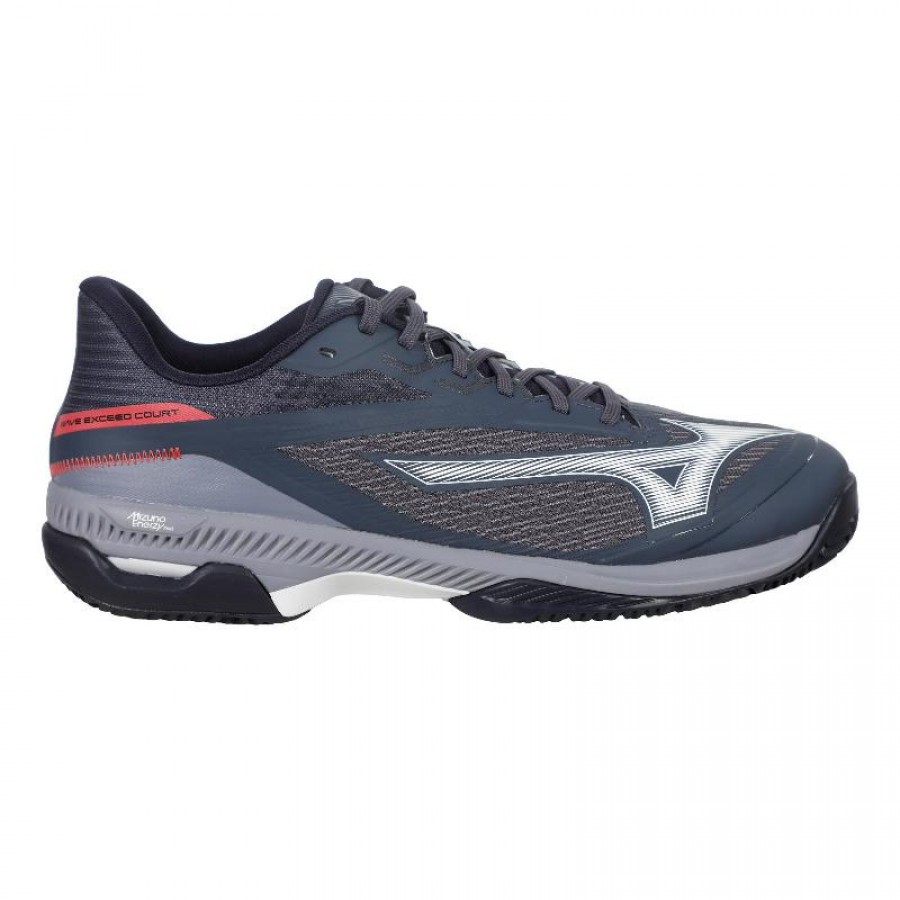 Zapatillas Mizuno Wave Exceed Court Clay Gris Blanco  Oferta + Barato