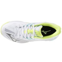 Mizuno Wave Exceed Light 2 Clay White Black Lime Women''s Sneakers  Offer + Cheap