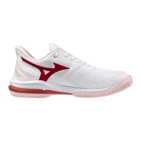 Zapatillas Mizuno Wave Exceed Tour 7 Clay Blanco Rojo Mujer