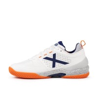 Baskets Munich Atomik 49 Blanches Orange