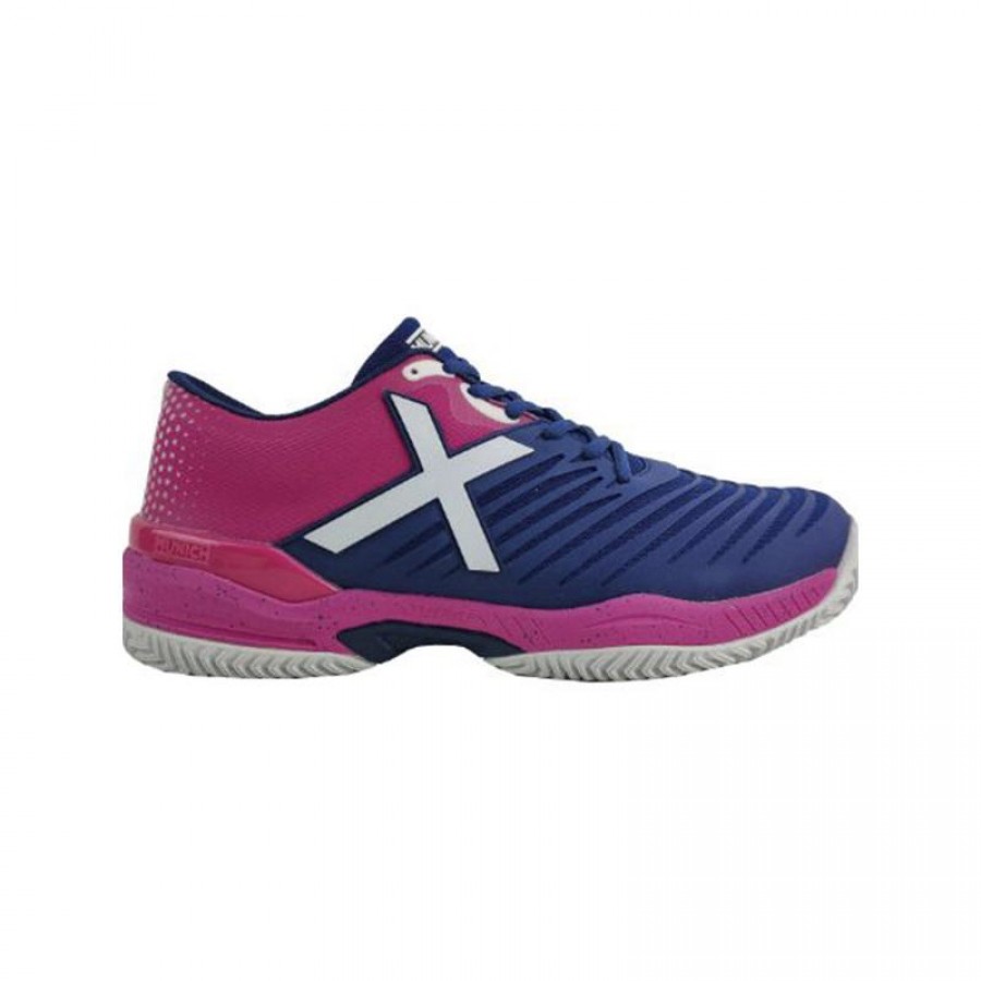 Baskets Munich Padx 33 bleu marine Fuchsia PADELPOINT Baskets Munich Padx 33 bleu marine Fuchsia