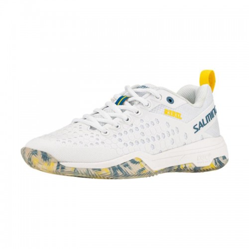 Salming Rebel Sneakers White Blue Yellow Salming Rebel Sneakers White Blue Yellow