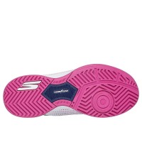 Zapatillas Skechers Viper Court Reload Blanco Azul Marino Mujer