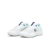 Zapatillas Wilson Courtglide Blanco Aguamarina Mujer
