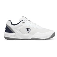 Wilson Courtglide White Navy Blue Gray Sneakers