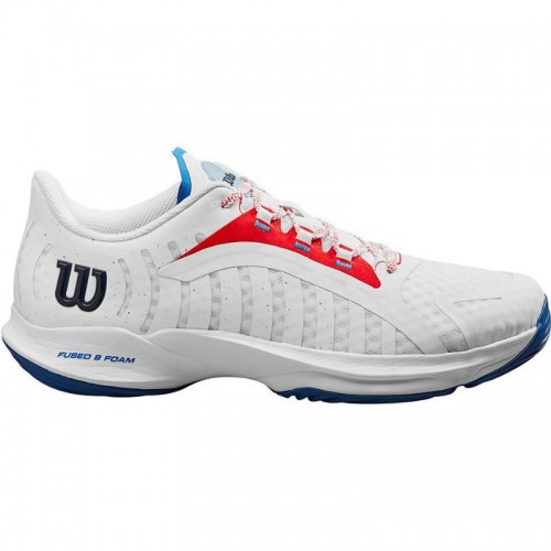 Wilson Hurakn Pro Shoes White Red Blue Wilson Hurakn Pro Shoes White Red Blue