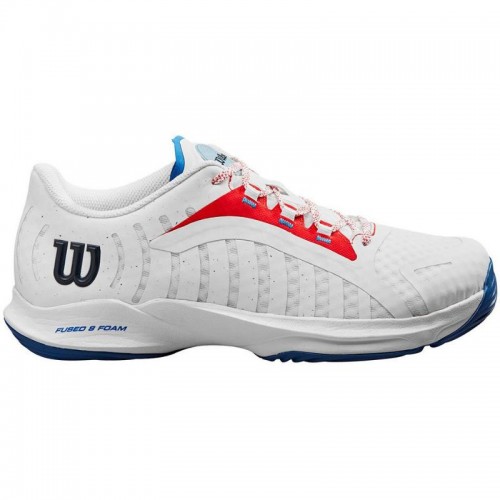 Wilson Hurakn Pro White Red Blue Women''s Shoes Wilson Hurakn Pro White Red Blue Women''s Shoes