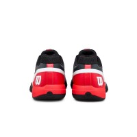 Wilson Rush Pro 5 Padel Black Red Sneakers