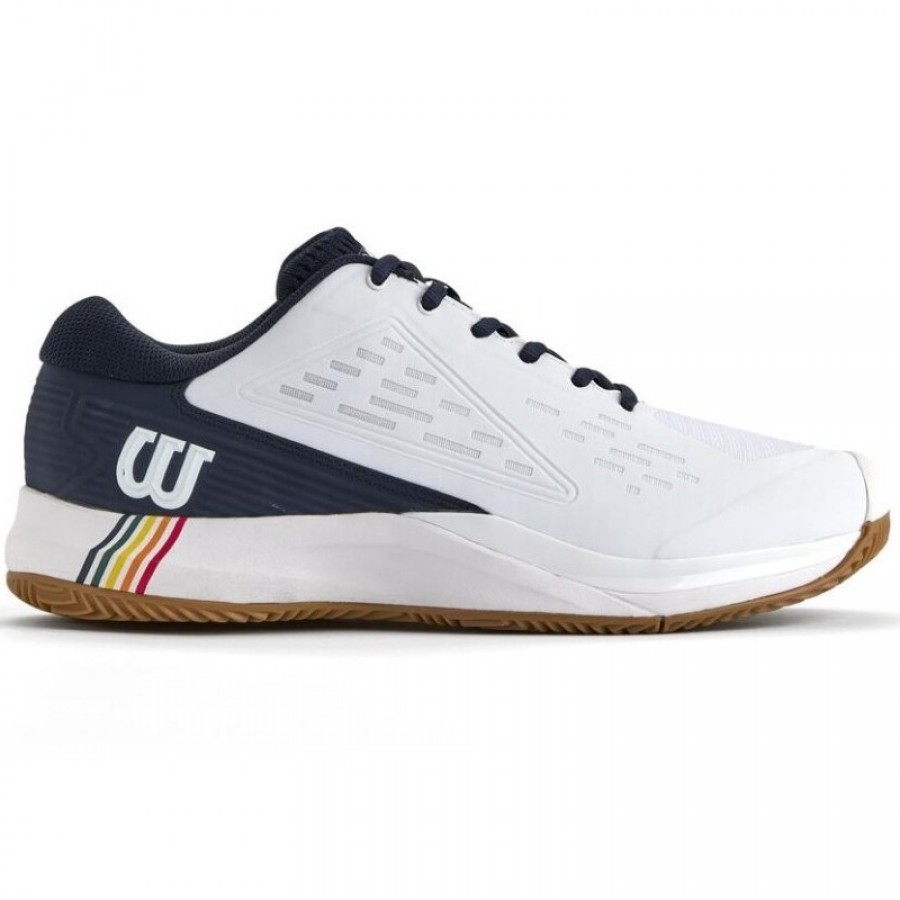 Wilson Rush Pro Ace Clay Bianco Sneakers Blu Navy  Offerta + Economico