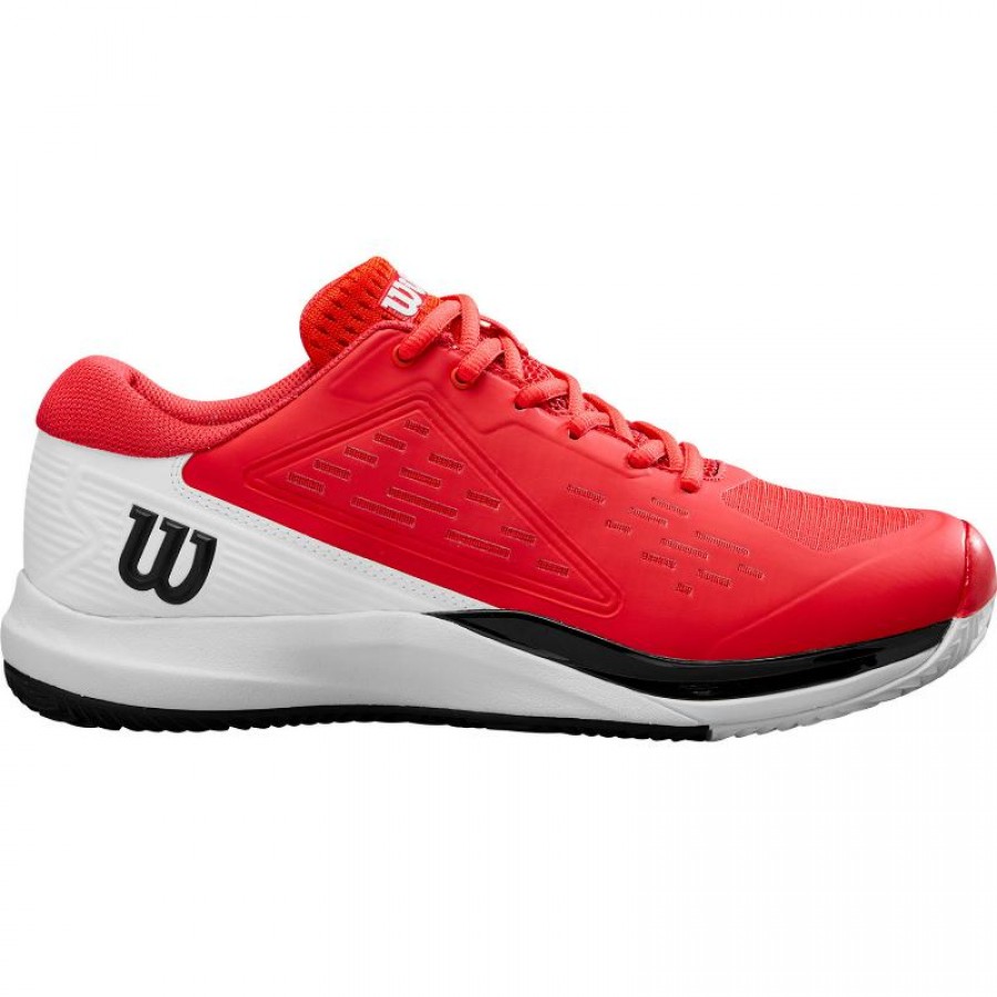 Wilson Rush Pro Ace Clay Rosso Bianco Nero Sneakers  Offerta + Economico
