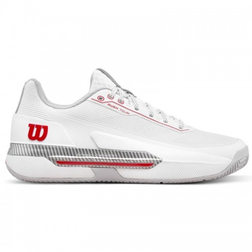 Zapatillas de Padel Wilson Rush Tour 5 CTC Blanco Rojo